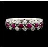 Image 1 : Ruby and Diamond Ring - Platinum