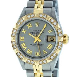 Rolex Two-Tone Diamond DateJust Ladies Watch