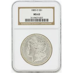 1885-O MS63 NGC Morgan Silver Dollar