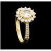 Image 4 : 1.20 ctw Diamond Ring - 14KT Yellow Gold