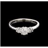 Image 2 : 1.00 ctw Diamond Ring - 14KT White Gold