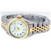 Image 3 : Rolex Two-Tone White Roman Yellow Gold Fluted Jubilee Band DateJust Ladies Watch