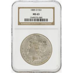 1885-O MS63 NGC Morgan Silver Dollar