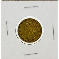 1897-S $5 VF Liberty Head Half Eagle Gold Coin