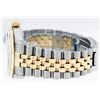 Image 6 : Rolex Mens Two Tone Blue Diamond Quickset 16233 Datejust Wristwatch