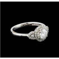 14KT White Gold 0.82 ctw Diamond Ring