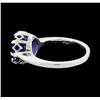 Image 3 : 2.30 ctw Tanzanite Ring - Platinum