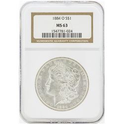 1884-O MS63 NGC Morgan Silver Dollar