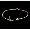 Image 4 : 0.08 ctw Diamond Bracelet - 14KT Yellow Gold