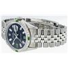 Image 2 : Rolex Mens SS Black Baguette Diamond And Emerald Datejust Wristwatch