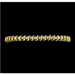 1.00 ctw Diamond Tennis Bracelet - 14KT Yellow Gold