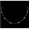 Image 2 : 14KT White Gold 0.99 ctw Diamond Necklace