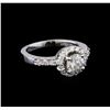 Image 1 : 1.10 ctw Diamond Ring - 14KT White Gold