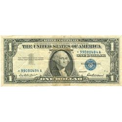 $1 VG+ Star Note Silver Certificate