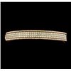 Image 1 : 1.85 ctw Diamond Bangle Bracelet - 14KT Rose and White Gold