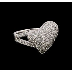 14KT White Gold 1.01 ctw Diamond Ring