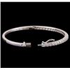 Image 3 : 14KT White Gold 2.68 ctw Diamond Bangle Bracelet