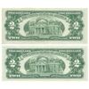 Image 2 : 1963 $2 Uncirculated Red Seal Bill Lot of 2