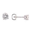 Image 2 : 1.12 ctw Diamond Stud Earrings - 14KT White Gold