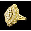 Image 1 : 1.36 ctw Diamond Ring - 18KT Yellow Gold