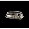 Image 1 : 0.60 ctw Diamond Wedding Ring Set - 14KT White Gold