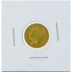 1914-D $2 1-2 Indian Head Quarter Eagle Gold Coin XF