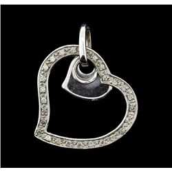 0.25 ctw Diamond Pendant - 10KT White Gold