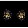 Image 5 : 11.70 ctw Sapphire Ensemble - 14KT Yellow Gold