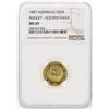 Image 1 : 1987 NGC MS69 Australia $25 Nugget Golden Eagle Gold Coin