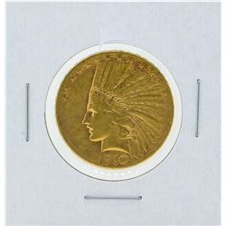 1910-S $10 Indian Head Gold Coin XF