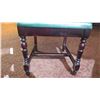 Image 8 : Square Hardwood Table (42x42) w/Carved Pedestal Base & Clawfoot Detail, 4 Chairs (38"H)