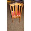 Image 8 : Square Hardwood Table (42x42) w/Carved Pedestal Base & Clawfoot Detail, 4 Chairs