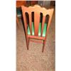 Image 8 : Square Hardwood Table (4ft x 4ft) w/Carved Pedestal Base & Clawfoot Detail, 4 Chairs