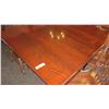 Image 2 : Square Hardwood Table (4ft x 4ft) w/Carved Pedestal Base & Clawfoot Detail, 4 Chairs
