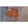 Image 8 : Square Hardwood Table (4ft x 4ft) w/Carved Pedestal Base & Clawfoot Detail, 4 Chairs