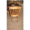 Image 8 : Large Hardwood Rectangular Table (8ft L x 4ft) w/Carved Pedestal Base, 10 Chairs