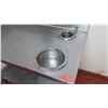 Image 2 : Stainless Steel Corner Prep Table w/Bowl, Dipping Well, Undershelf & Backsplash/Sidesplash 49x30 x44