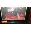 Image 3 : Framed Original Oil Painting: Still Life 'Flowers in Black Vase', (Artist Cadiolen?) 19x22.5 Black L