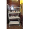 Image 1 : Aluminum Shelving System w/4 Shelves (Contents Not Included) 35.5 x 17.5 x 71.5" H