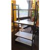 Image 2 : Aluminum Shelving System w/4 Shelves (Contents Not Included) 35.5 x 17.5 x 71.5" H
