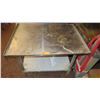 Image 1 : Square Stainless Steel Utility Table w/Undershelf - 36 x 30 x 26.5 H