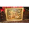 Image 1 : Framed Art: Garden Party (Ripped/Damaged in Various Areas) (36.5"L x 42"W)