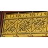 Image 2 : 1-Piece Wrought Iron Scrollwork Railing Accent - Section Measures (121.5"L x 24.5"W)