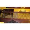 Image 1 : 1-Piece Wrought Iron Scrollwork Railing Accent - Section Measures (121.5"L x 24.5"W)