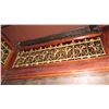 Image 1 : 1-Piece Wrought Iron Scrollwork Railing Accent - Section Measures (100"L x 26.5"W)