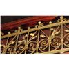Image 2 : 1-Piece Wrought Iron Scrollwork Railing Accent - Section Measures (100"L x 26.5"W)