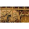 Image 2 : 1-Piece Wrought Iron Scrollwork Railing Accent - Section Measures (53" x 26.5"W)