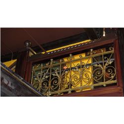 1-Piece Wrought Iron Scrollwork Railing Accent - Section Measures (53" x 26.5"W)