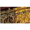 Image 2 : 1-Piece Wrought Iron Scrollwork Railing Accent - Section Measures (53" x 26.5"W)