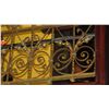 Image 3 : 1-Piece Wrought Iron Scrollwork Railing Accent - Section Measures (53" x 26.5"W)